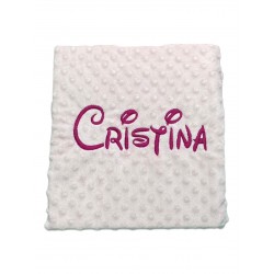 Elegante bambino colore rosa ricamato Nome Fucsia