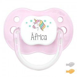 Chupete New Classic Deco Unicornio Rosa Personalizado