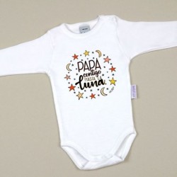 Body Divertido Papá contigo hasta la Luna