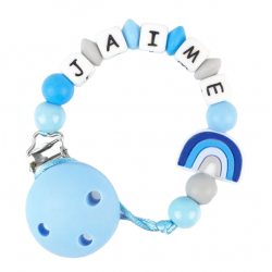 Catena di silicone Rainbow Celeste personalizzata