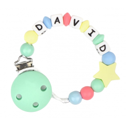 Catena in silicone Stella Multicolor personalizzata