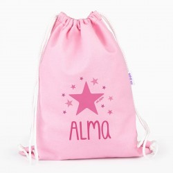 Petate Medium Lona Estrella Rosa personalizado, color a...