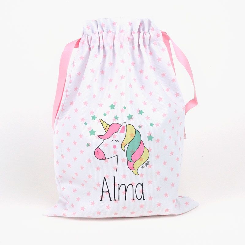 Saquito Almuerzo o Merienda UNICORNIO personalizado