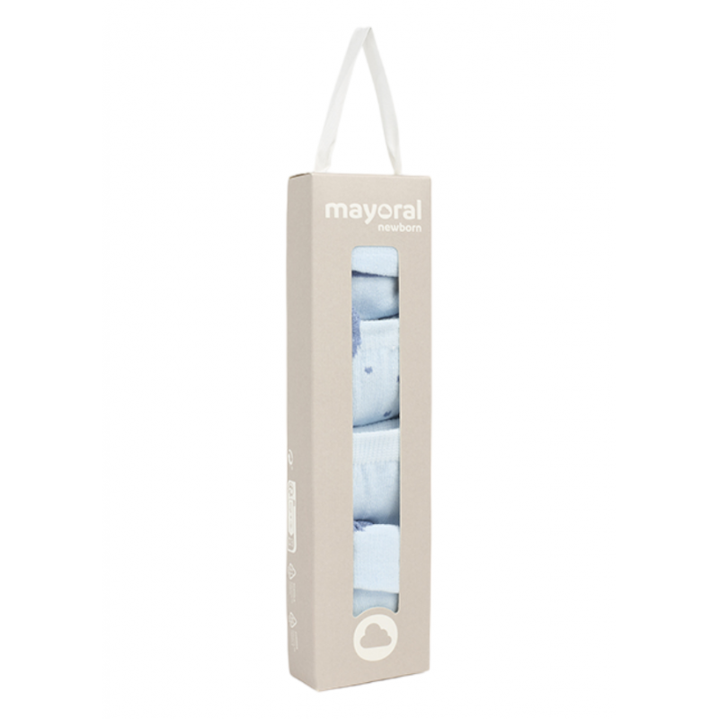 Set 4 Pares Calcetines Bebé MAYORAL Color Cielo