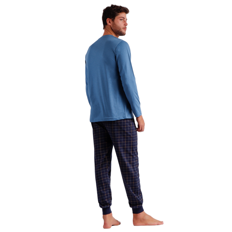 Pijama Hombre Invierno MR Wonderful Azul