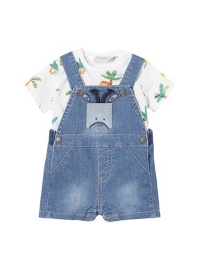 Conjunto Peto y Camiseta Bebé MAYORAL Palmeras