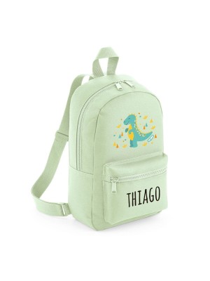 Mochila Medium Nylon Dinosaurio personalizada