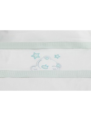 copy of Juego de Sabanas Coche Bebé INTERBABY Gofre ROSA