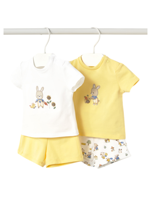 Set 4 pièces Short Pant Fresh Born Major Sunny