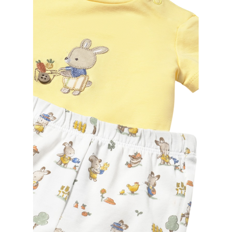 Conjunto 4 Piezas Pantalón Corto Recién Nacido Mayoral Sunny