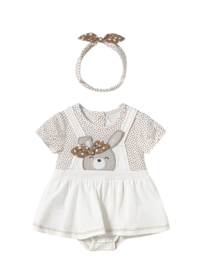 Peel peto simulato con diadem Baby MAYORAL Bianco