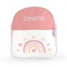 Mochila Arcoíris Blush personalizada Bordada