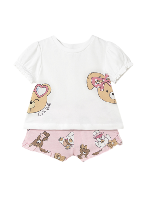 Set pantaloni corti e camicia bambino MAYORAL Rosa