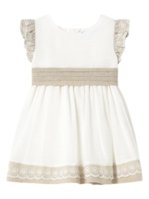 Vestido Ceremonia Niña MAYORAL Crudo Lino