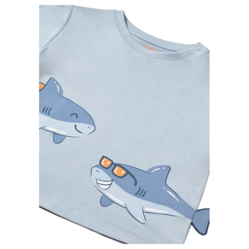 Conjunto Corto Niño Mayoral TIBURONES Coral