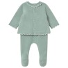 Conjunto Polaina y Jersey Tricot MAYORAL recién nacida MENTA