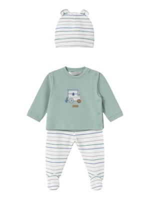 Conjunto 3 piezas polaina recién nacido MAYORAL JADE