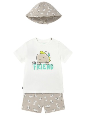 Conjunto 3 Piezas MAYORAL Estampado Dinosaurios