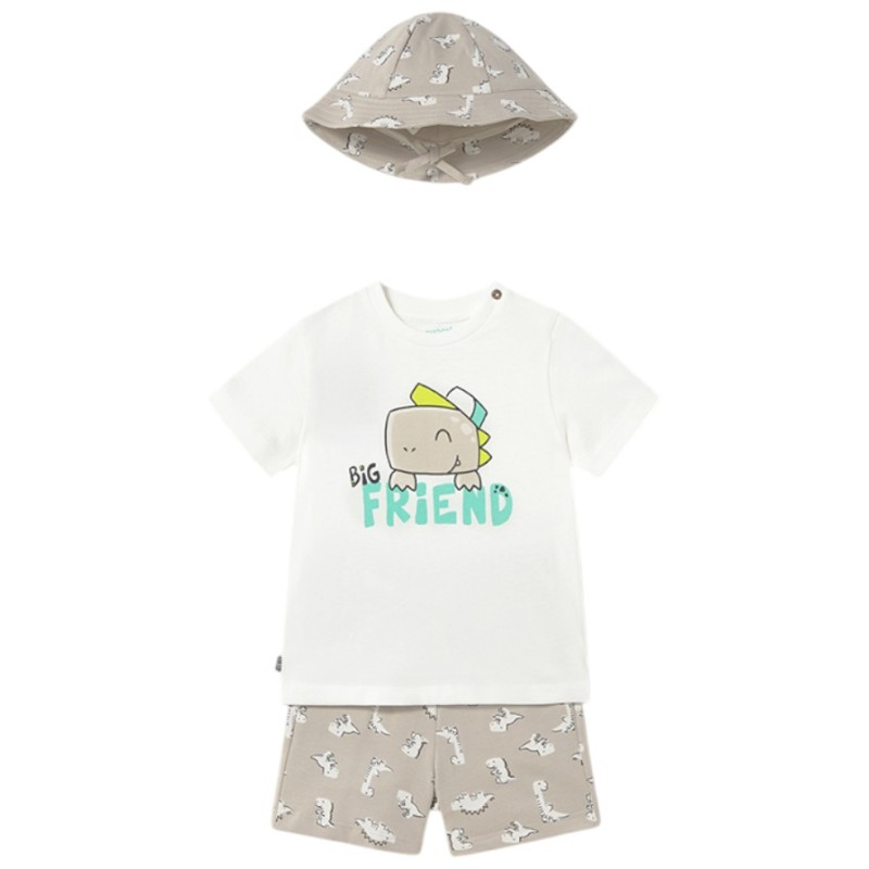 Conjunto 3 Piezas MAYORAL Estampado Dinosaurios
