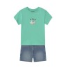 Conjunto Camiseta y Pantalón Corto Vaquero MAYORAL Lago