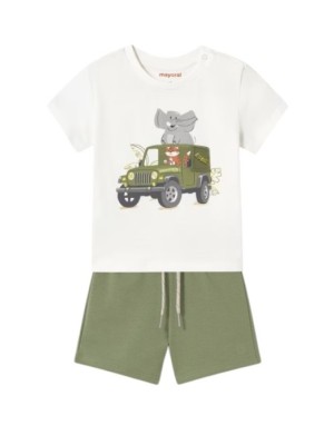 Conjunto Camiseta y Pantalón Verano MAYORAL Nata