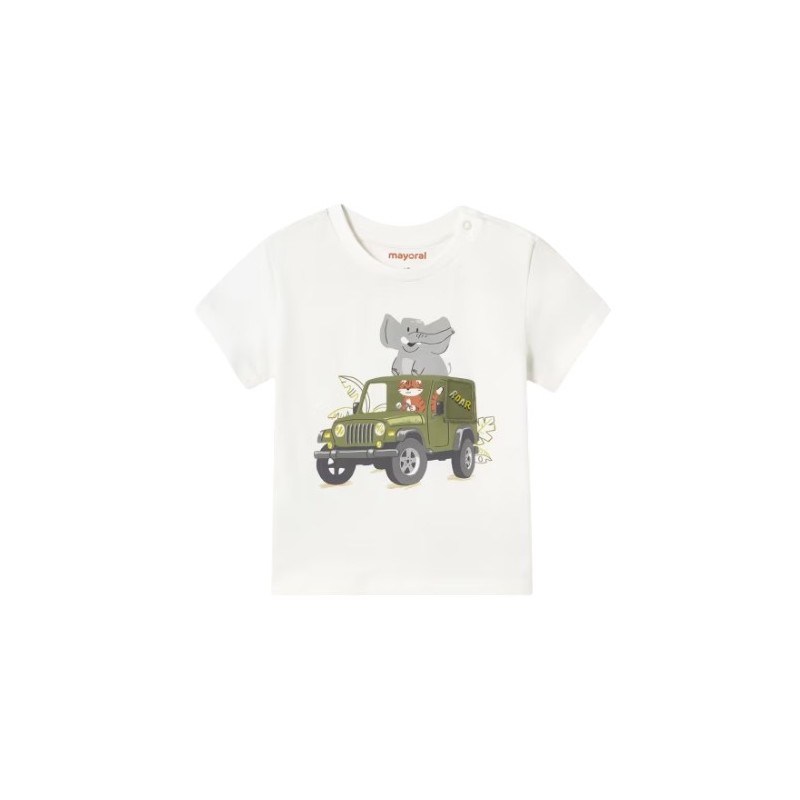 Conjunto Camiseta y Pantalón Verano MAYORAL Nata