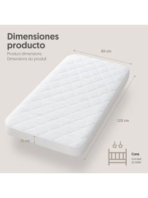 Protector de Colchón Acolchado INTERBABY Cuna