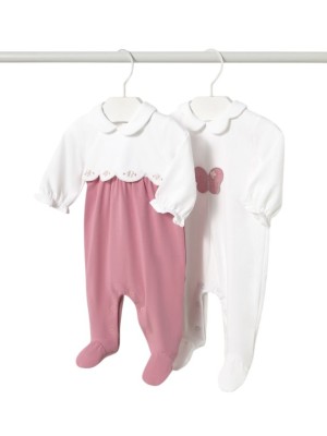 copy of Pack 2 Pijamas MAYORAL largos recién nacida ROSA