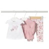 Conjunto 3 piezas con chaqueta recién nacida MAYROAL Rosa