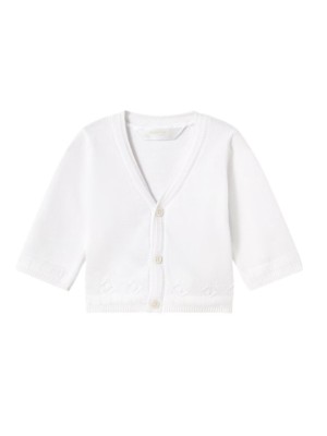 Cárdigan cuello pico recién nacido MAYORAL Blanco