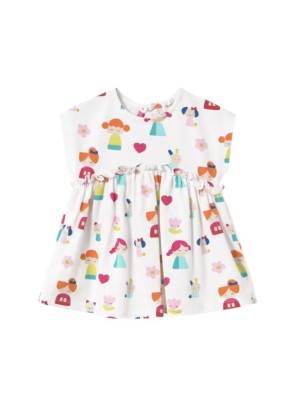 Vestido estampado casual Bebé MAYORAL Blanco