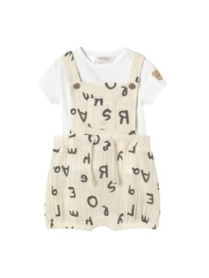 Conjunto peto letras y camiseta recién nacido MAYORAL