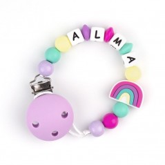 Cadenita de silicona Arcoiris Personalizada