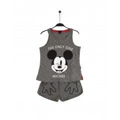 Pijama Verano Niña DISNEY Mickey Mouse Color Gris Algodón