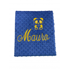 Dots Baby Color Marin Nome ricamato + AMARILLO Disegno