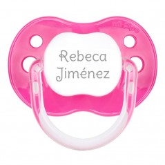 Chupete New Classic Nombre Personalizado Fucsia